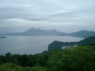 有珠山 サイロ展望台より
