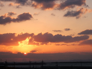 夕日