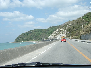 国道58号線